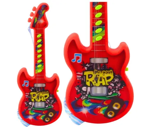 Electric Guitar For Kids Melodies Solmization Range Red