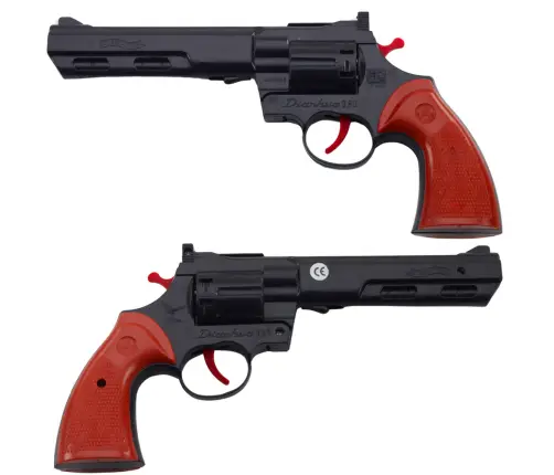 Cap Revolver Gun Prop Shot Sound Black Cap Revolver Gun Prop Shot Sound Black