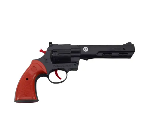 Cap Revolver Gun Prop Shot Sound Black Cap Revolver Gun Prop Shot Sound Black