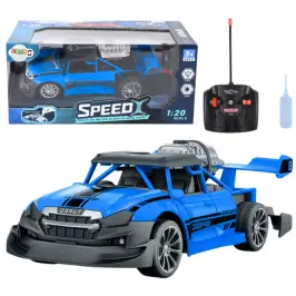 Remote Control Car RC 1:20 Lights Smoke Effect Blue