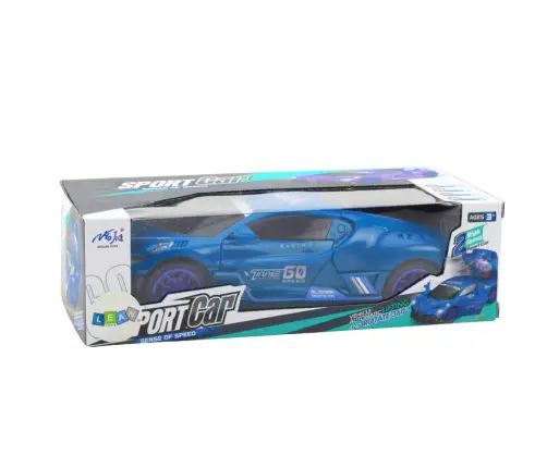 Sports Car Obstacle Sensor Led Ball 360° Rotation Lights Sound Blue