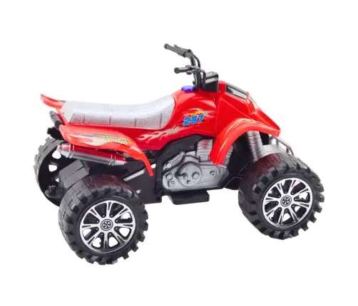 Quad Terrain Drive Treaded Wheels Red