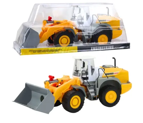 Excavator Construction Vehicle Large Movable Bucket Gray-Yellow