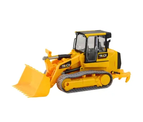 Crawler Bulldozer Construction Vehicle Movable Bucket Yellow