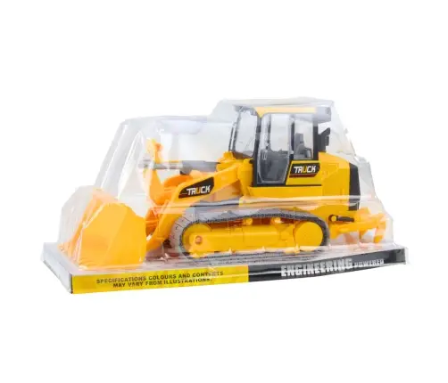 Crawler Bulldozer Construction Vehicle Movable Bucket Yellow