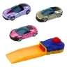 Truck with Garage with Cars Launcher 3pcs Red