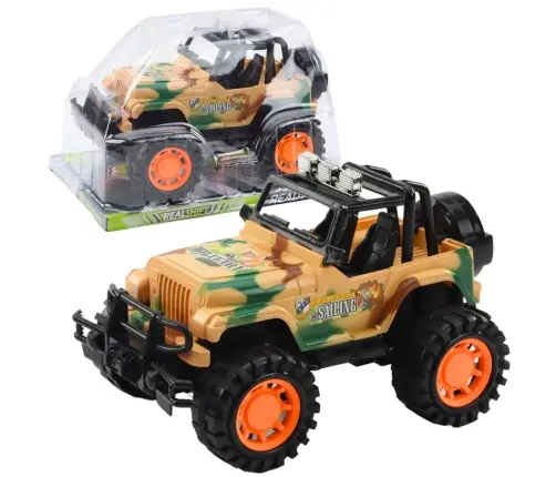 Large Military Off-Road Vehicle Beige