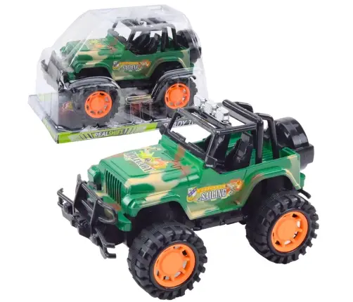 Large Military Off-Road Vehicle Green