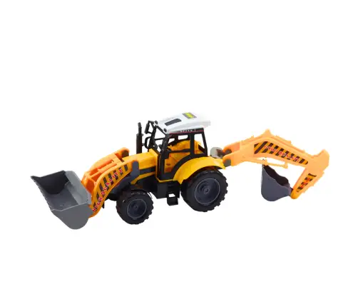 Large Backhoe Loader Agricultural Construction Mobile Yellow