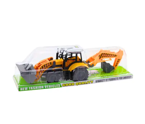 Large Backhoe Loader Agricultural Construction Mobile Yellow