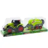 Set of Tractor Tractor Agricultural Baler Hay Baler Green