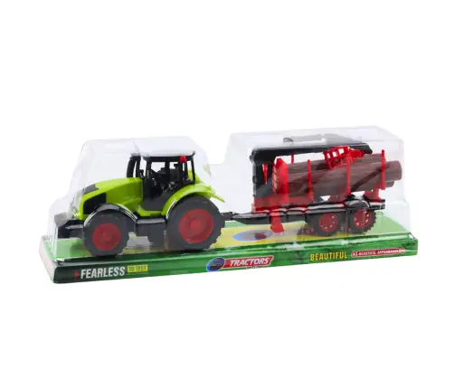 Agricultural Tractor With HDS Trailer For Transporting Timber Logs
