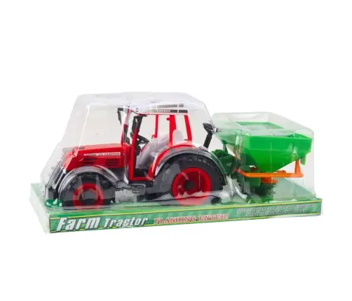 Farmer's Tractor with Seeder Red