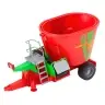 Agricultural Farm Tractor With Trailer Feed Mixer Red 60cm