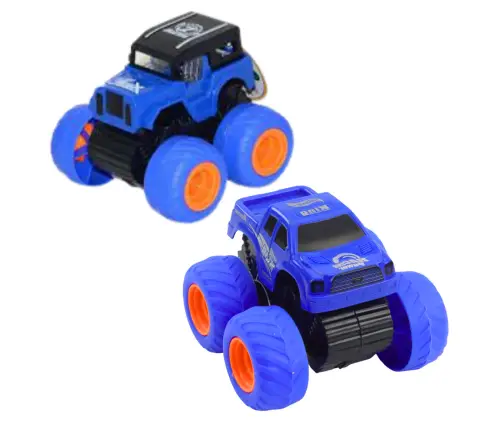 Climbing Off-Road Car With Drive Yellow Blue