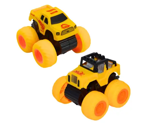 Climbing Off-Road Car With Drive Yellow Blue