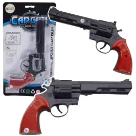 Cap Revolver Gun Prop Shot Sound Black Cap Revolver Gun Prop Shot Sound Black
