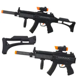 Toy Machine Gun Lights Sounds Black 62cm Toy Machine Gun Lights Sounds Black 62cm