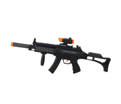 Toy Machine Gun Lights Sounds Black 62cm Toy Machine Gun Lights Sounds Black 62cm