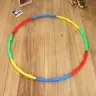 Hula Hoop With Studs For Exercises Fun Foldable Colorful 8pcs