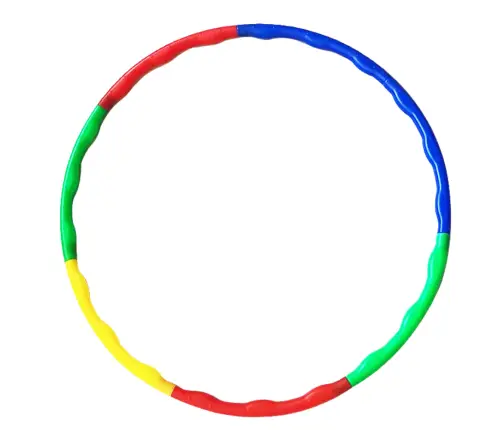 Hula Hoop With Studs For Exercises Fun Foldable Colorful 8pcs
