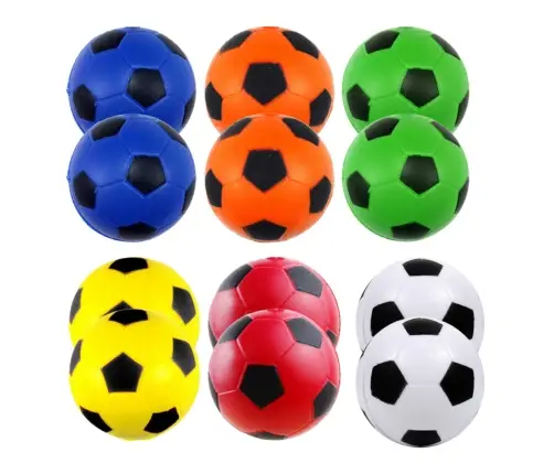 Anti-Stress Bouncing Balls Set of 12 Colorful 6.5cm