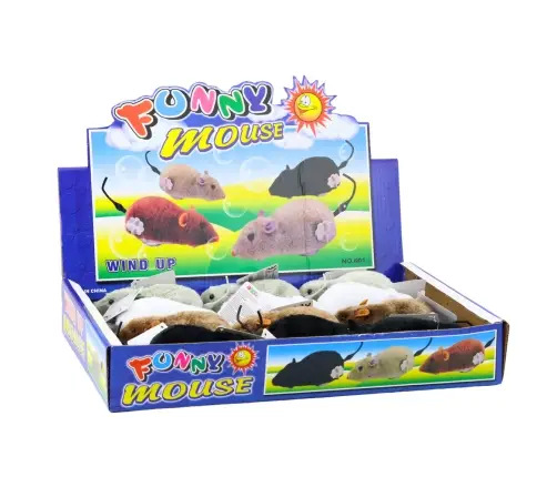 Wind-up Furry Mouse Riding Interactive Mix