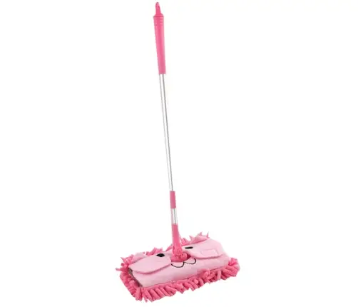 Children's Mop With Telescopic Handle Animal Pink