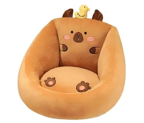 Plush Armchair For Children Capybara With Duck Brown 50x45cm Plush Armchair For Children Capybara With Duck Brown 50x45cm