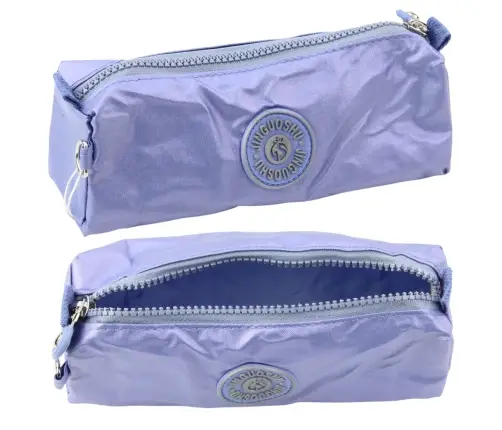 School Pencil Case Organizer Single Compartment Blue 21.5cm