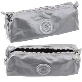 School Pencil Case Organizer Single Compartment Gray 21.5cm