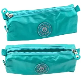 Federmäppchen für die Schule, Einzelfach, Grün, 21,5 cm