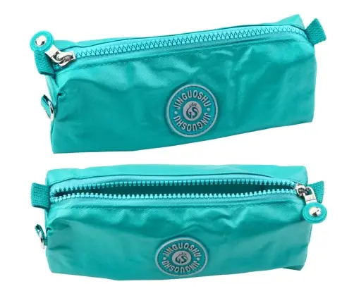 Federmäppchen für die Schule, Einzelfach, Grün, 21,5 cm