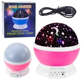 360° Rotating Star Projector LED Night Light Pink 360° Rotating Star Projector LED Night Light Pink