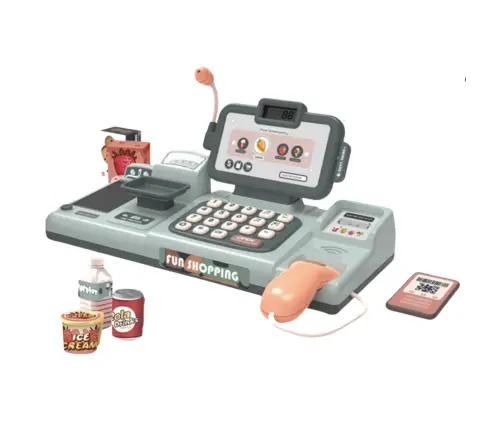 Set of Cash Register Groceries Reader Phone 25El
