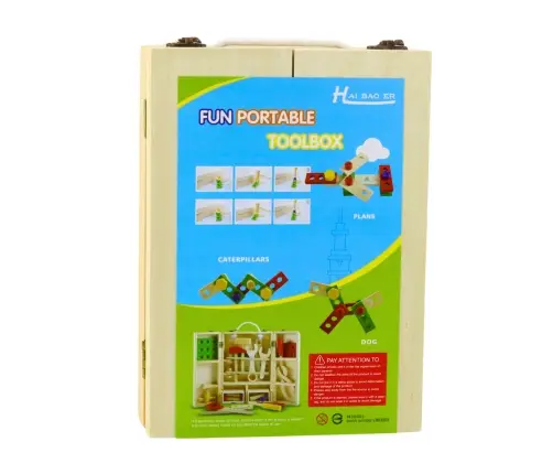 Little Handyman's Set Wooden Tool Box 35 pcs.