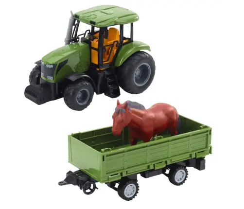 RC Remote Controlled Tractor With Trailer And Horse Set