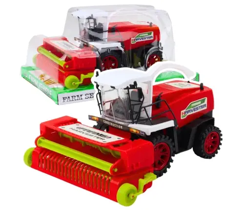 Agricultural Farm Combine Harvester With Header Drive Red