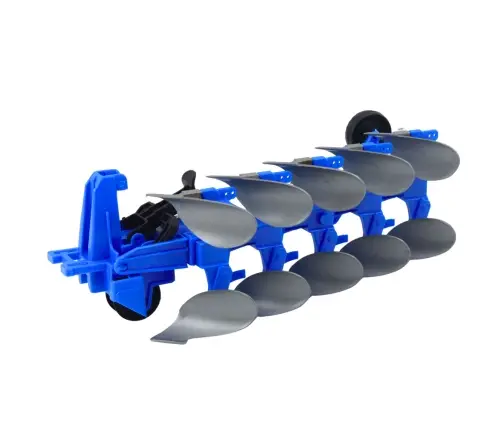 Agricultural Farm Tractor With Plow Drive Green Agricultural Farm Tractor With Plow Drive Green