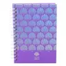 Holographic Shells Lined Notebook Purple A6 80 Sheets