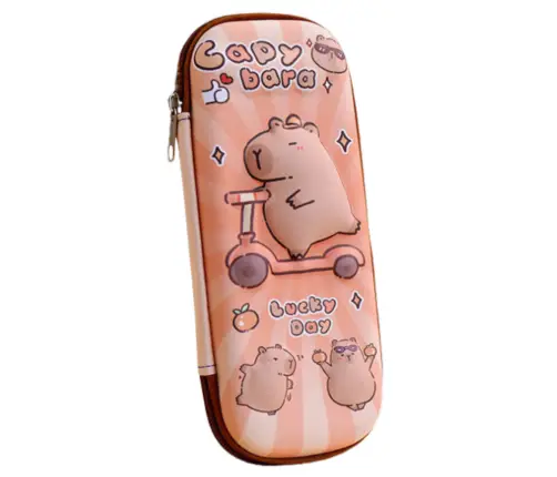 Pencil Case School Kit Capybara On A Scooter 23cm