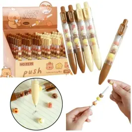 Capybara Figurine Ballpoint Pen Brown Beige Black Refill