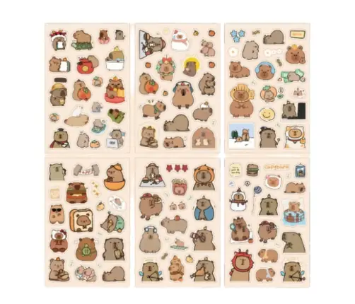 Capybara Sticker Set For Personalizing Decoration 110pcs.