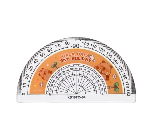 Set of Geometric Tools Capybara Ruler Protractor Squares 4pcs