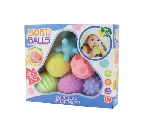 Sensory Balls For Children Educational Soft Colorful 6pcs