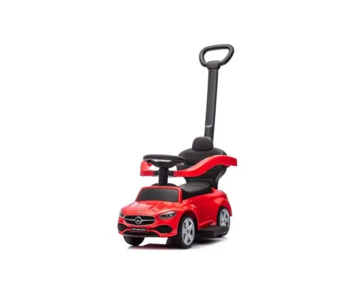 Машина каталка с ручкой Mercedes 3in1 Red