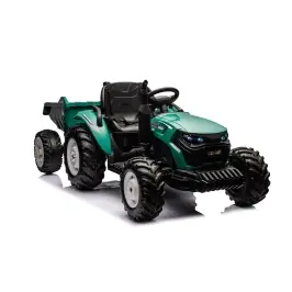 Bērnu elektriskais traktors ar piekabi HC-306 Dark Green