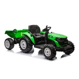 Bērnu elektriskais traktors ar piekabi HC-306 Light Green