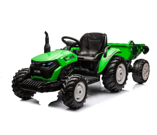 Bērnu elektriskais traktors ar piekabi HC-306 Light Green