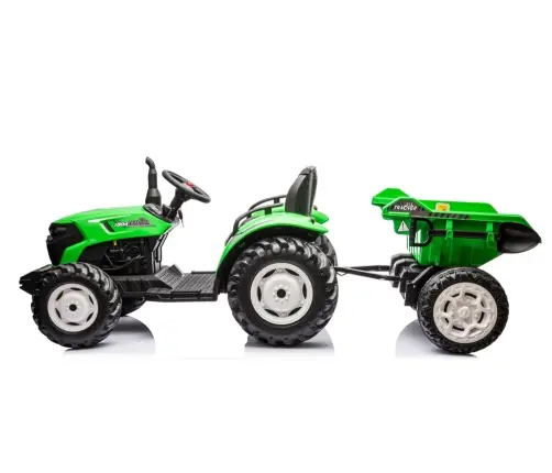 Bērnu elektriskais traktors ar piekabi HC-306 Light Green
